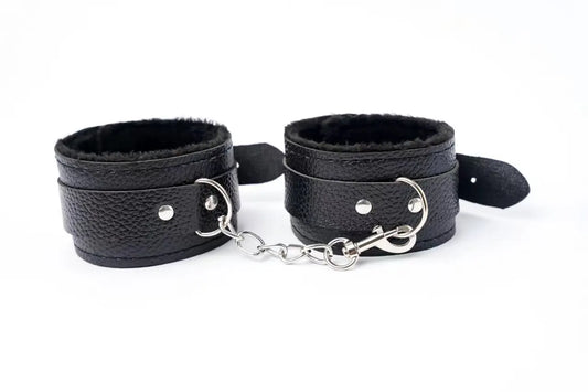 Soft Heand Cuffs for Couples Play (Black)