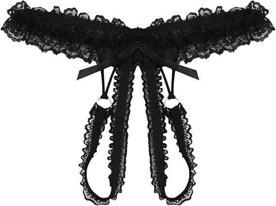 Slipje open access kant (zwart)