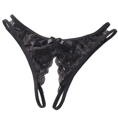 Lace panties with open access