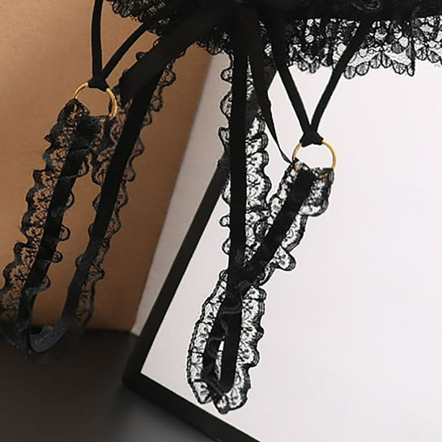 Slipje open access kant (zwart)