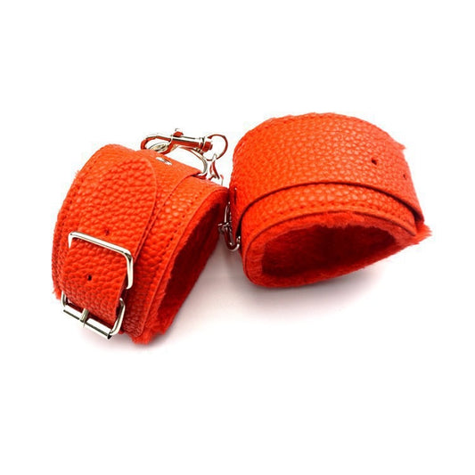 Soft Heand Cuffs for Couples Play (Red)