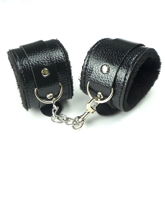 Soft Heand Cuffs for Couples Play (Black)