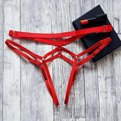 Panties open access strap (Red)