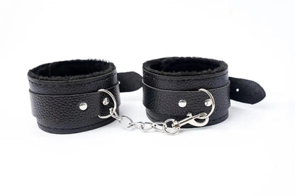 Soft Heand Cuffs for Couples Play (Black)