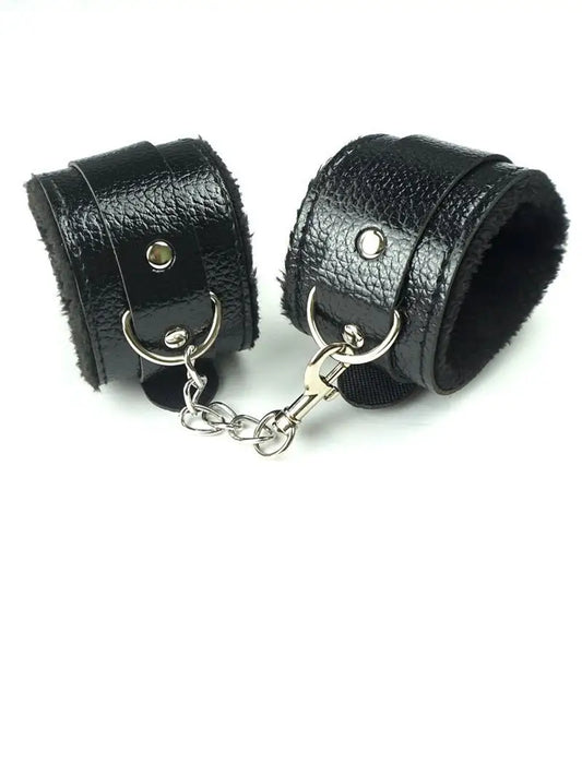 Soft Heand Cuffs for Couples Play (Black)
