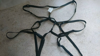 Panties open access strap (Black)