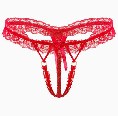 Panties open access Lace (Red)