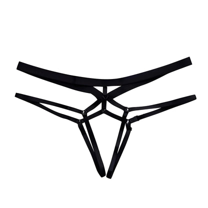 Panties open access strap (Black)