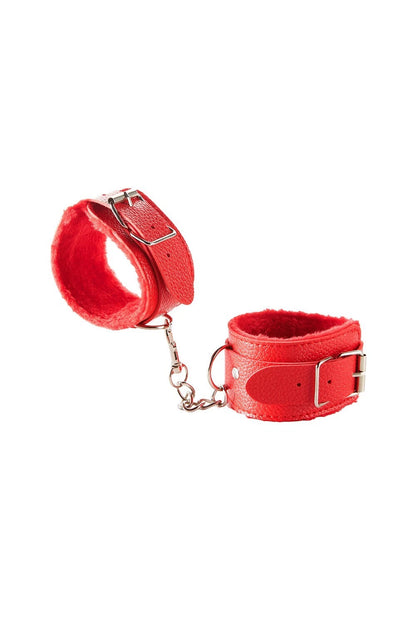 Soft Heand Cuffs for Couples Play (Red)