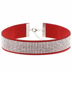 Strass-Halsband (Rot)