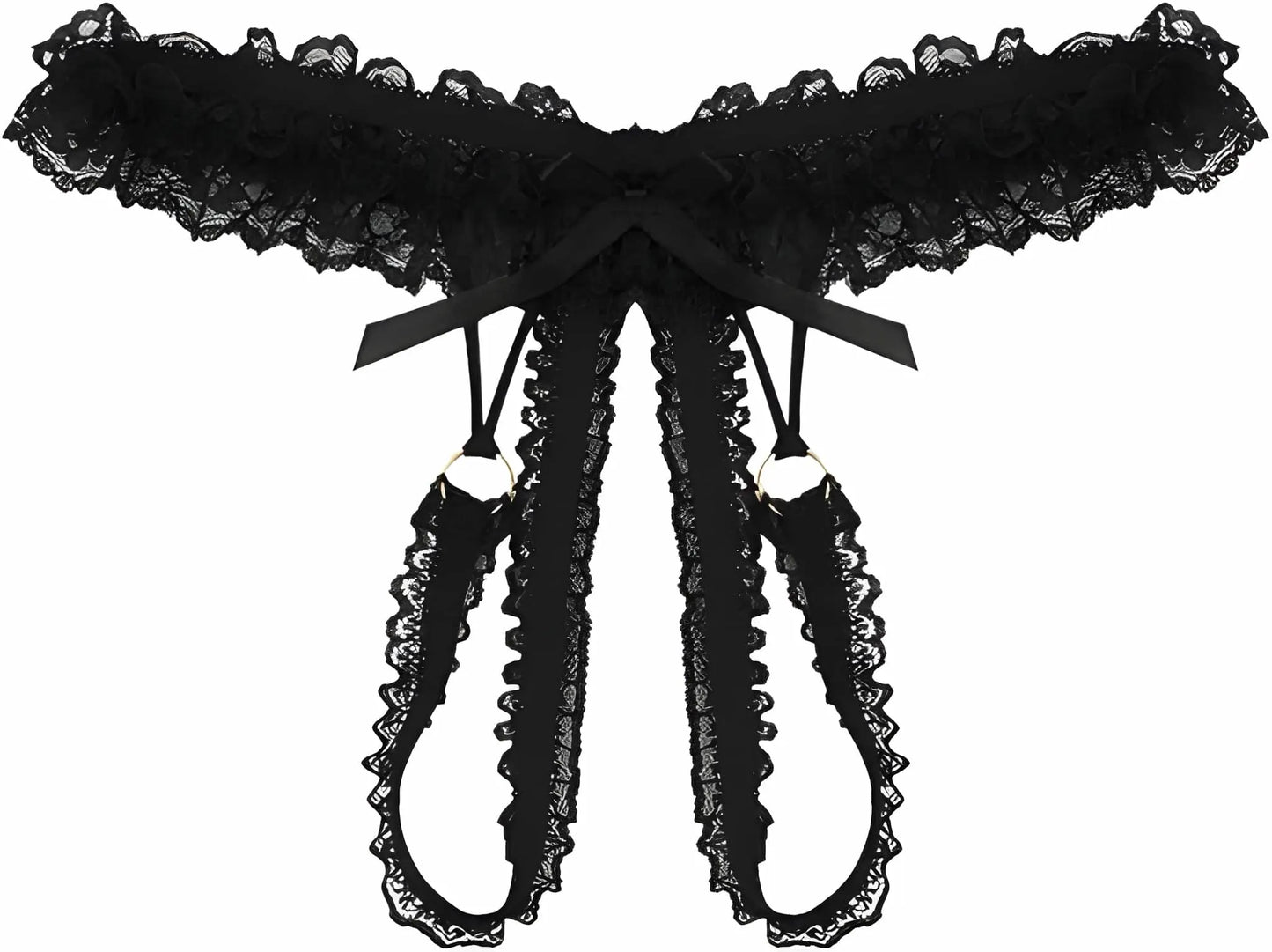 Panties open access Lace (Black)