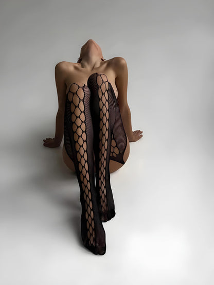 Pančuchy s veľkou sieťovinou