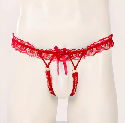Panties open access Lace (Red)